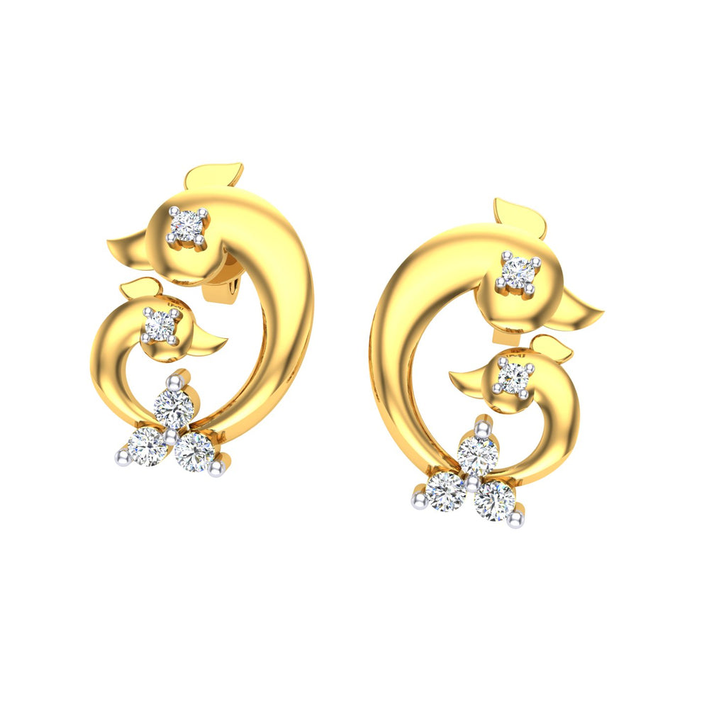 Twin Blossom Embrace Diamond Tops