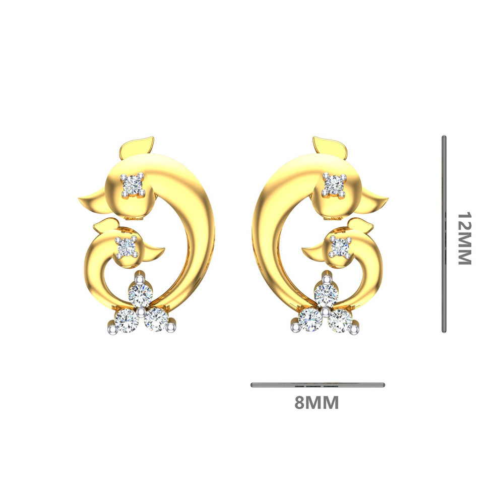 Twin Blossom Embrace Diamond Tops