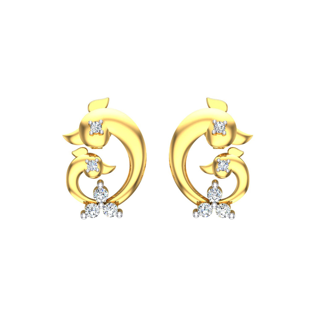 Twin Blossom Embrace Diamond Tops