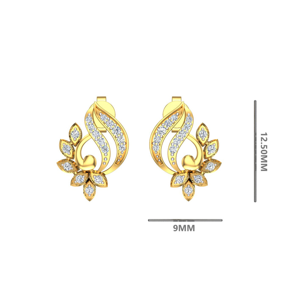 Golden Tulip Heart Diamond Tops