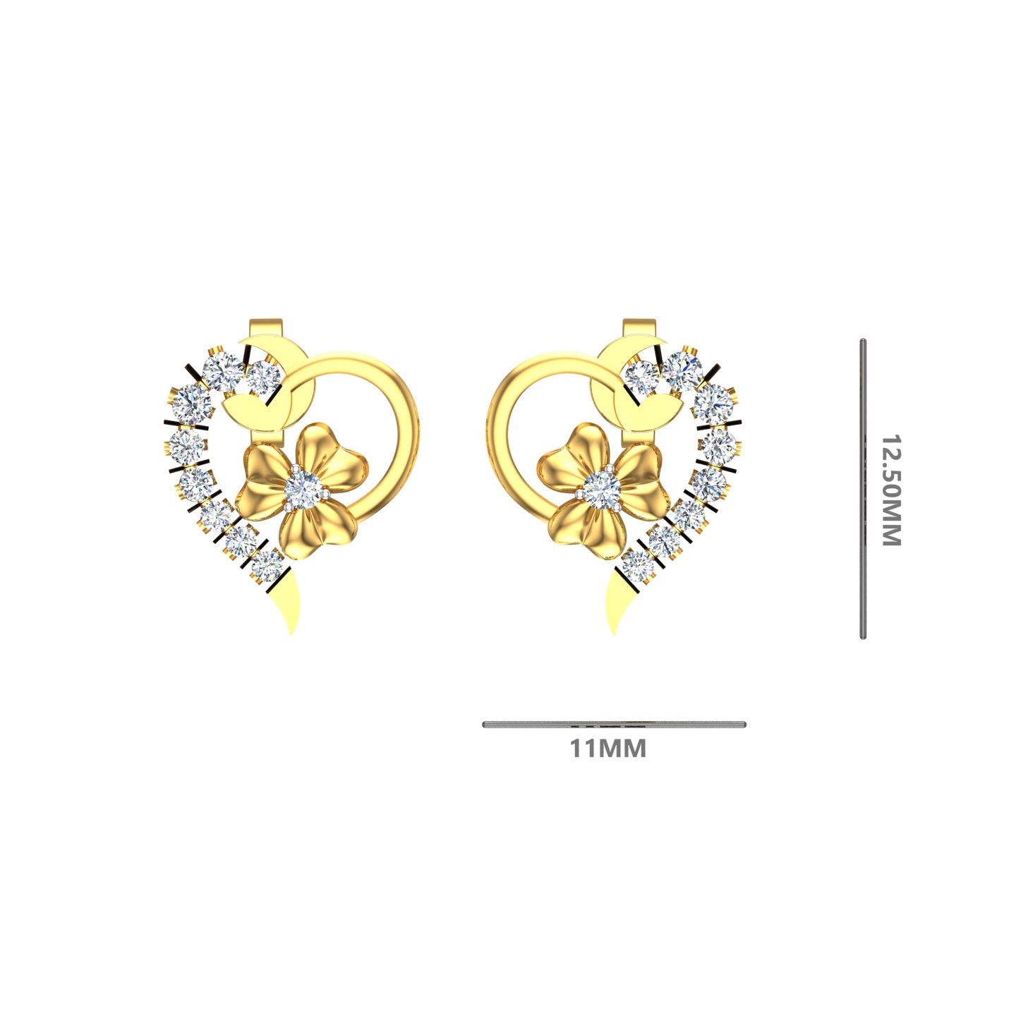 Blooming Heart Diamond Tops