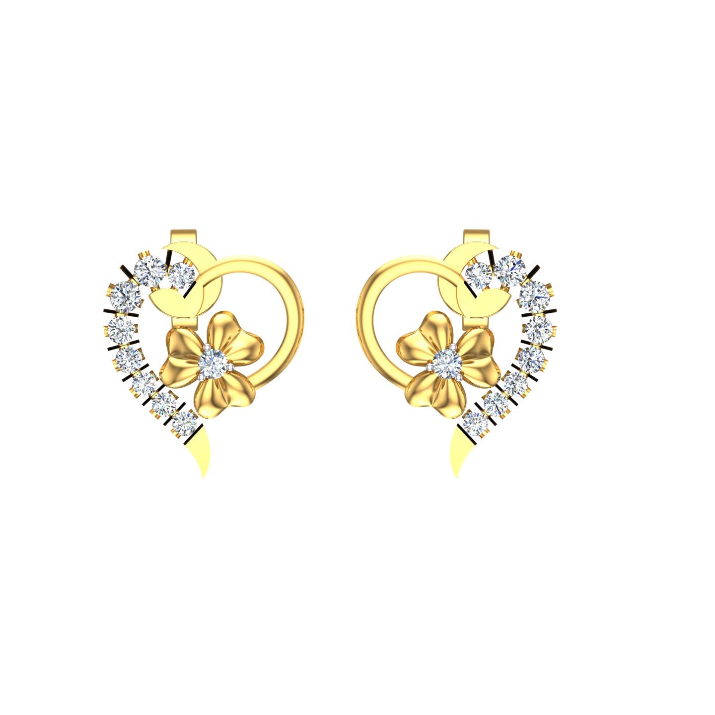 Blooming Heart Diamond Tops