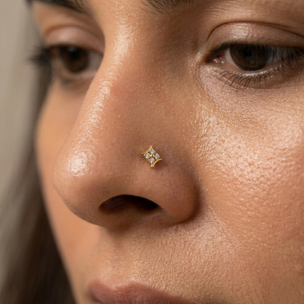 Bakula Diamond Nose Pin