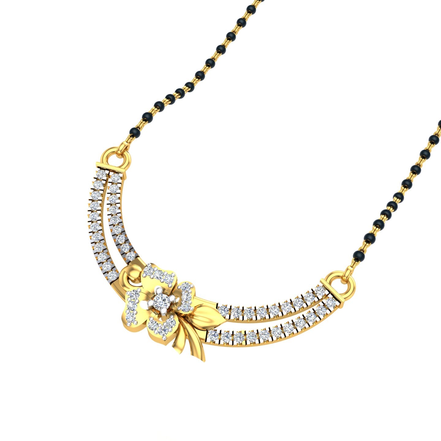 Diamond Ribbon Grace Mangalsutra