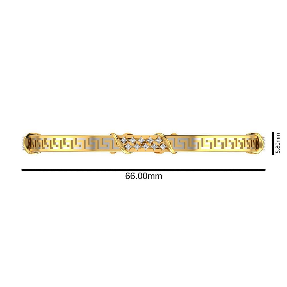 Greek Aura Diamond Bangles