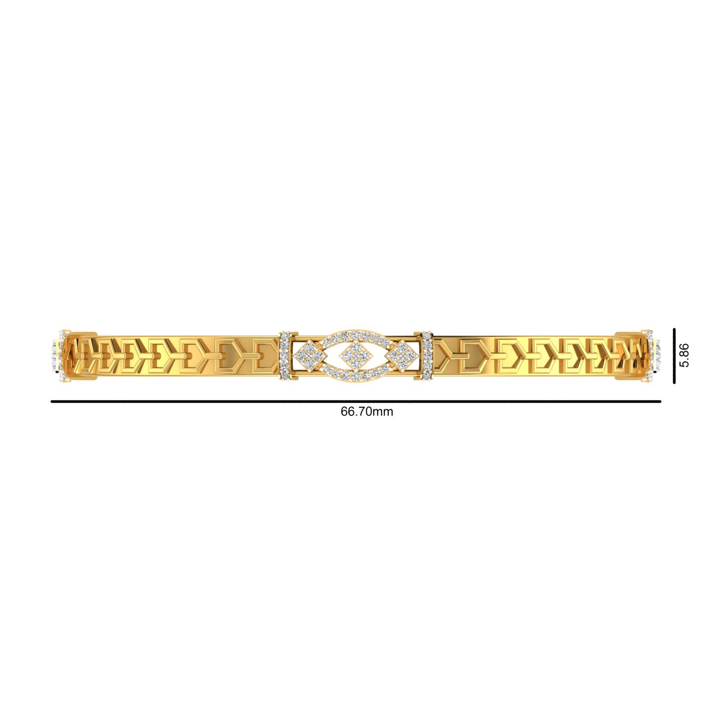Royal Link Diamond Bangles