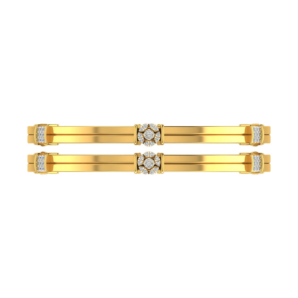 Solaris Bloom Diamond Bangles