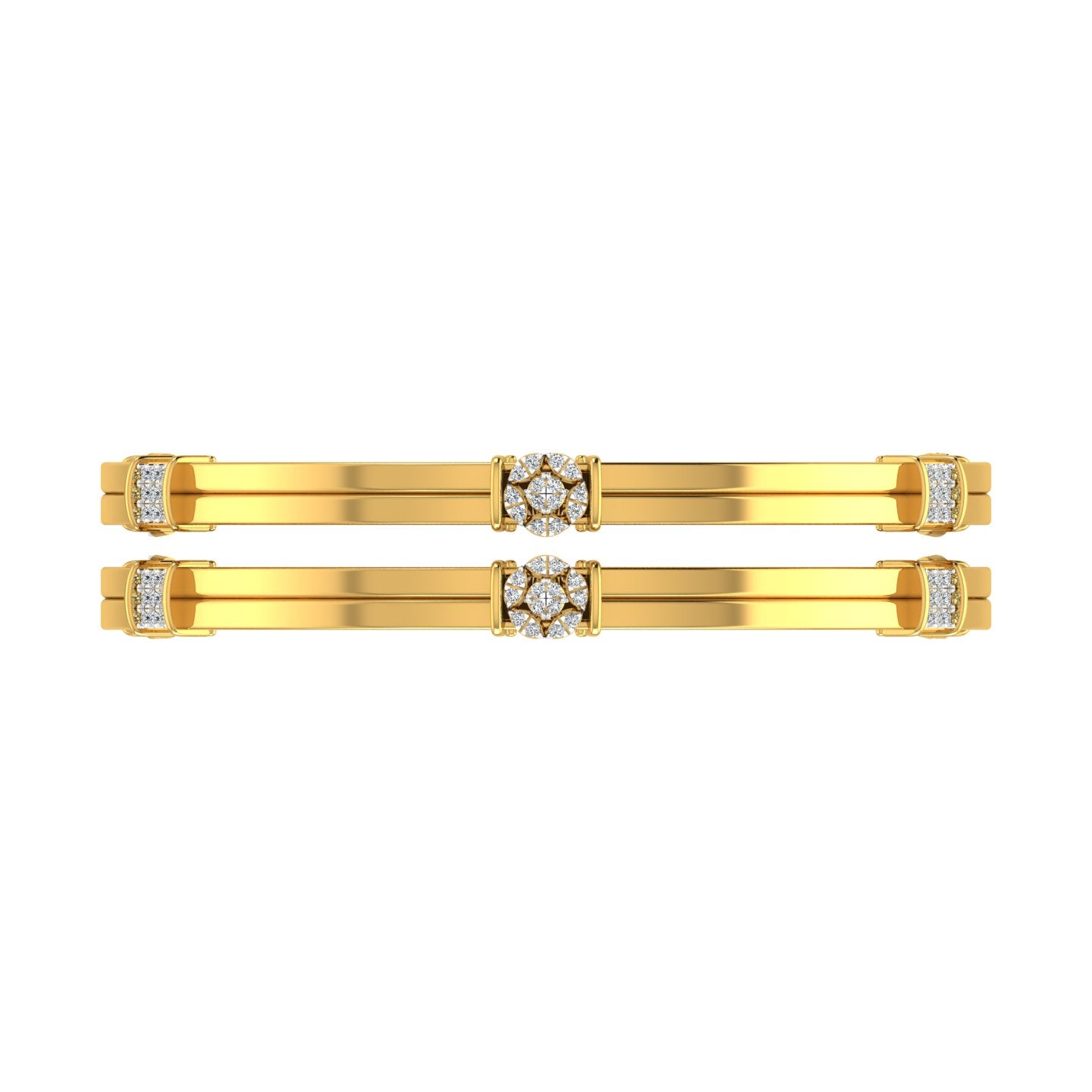 Solaris Bloom Diamond Bangles