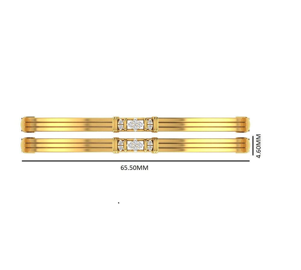 Trinity Glow Diamond Bangles