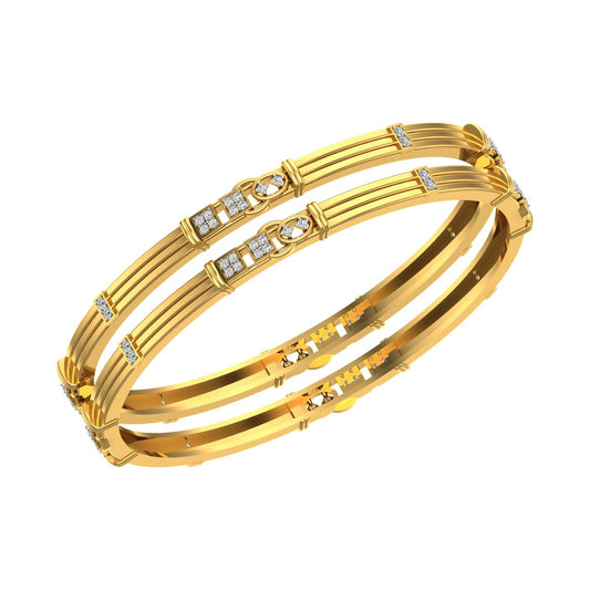 Linea Charm Diamond Bangles