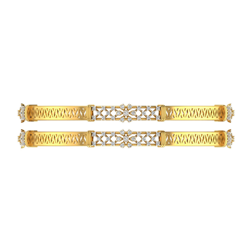 Aura Bloom Diamond Bangles