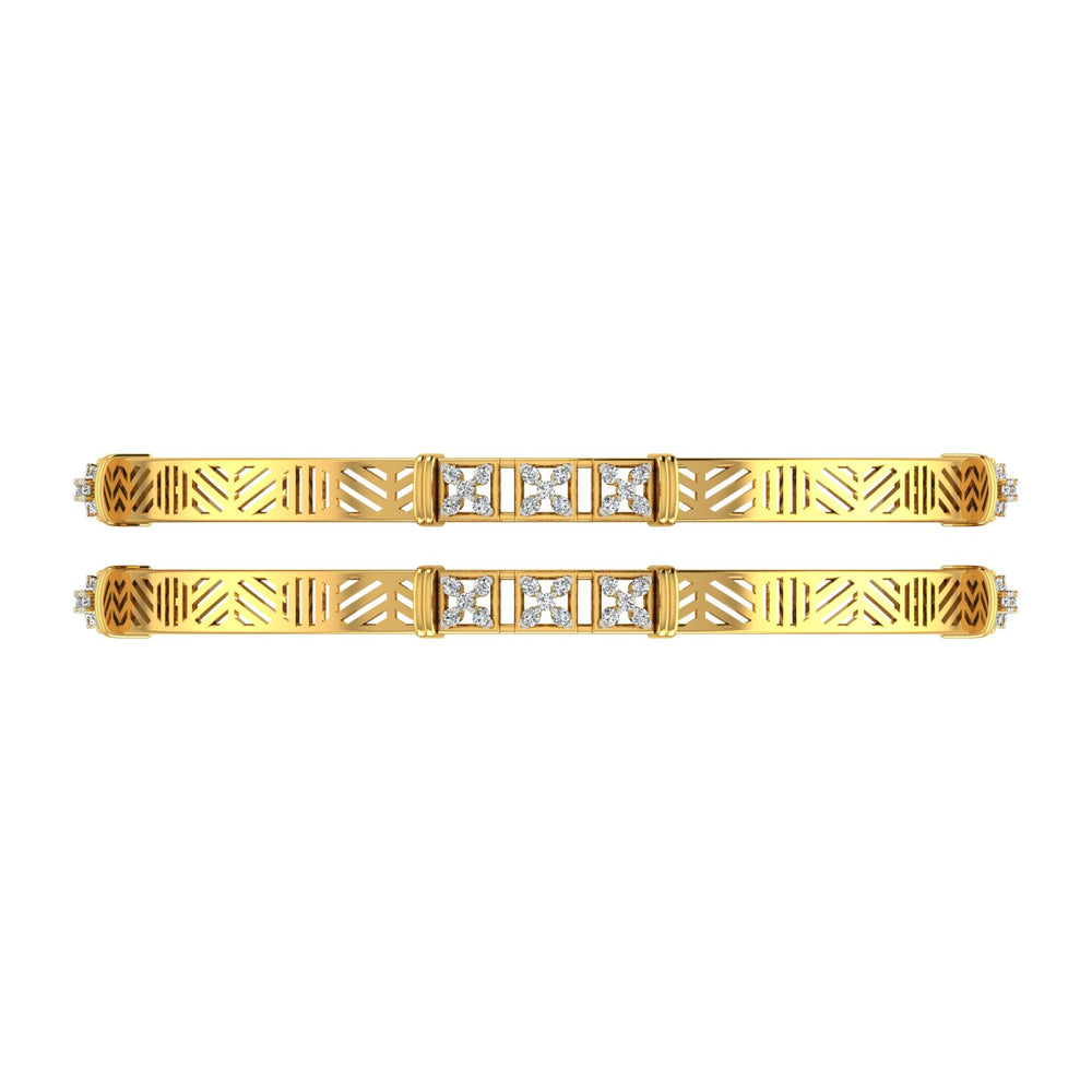 Royal Chevron Diamond Bangles