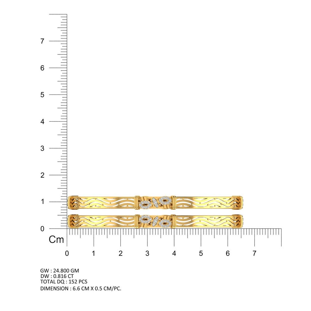 Royal Curve Diamond Bangles