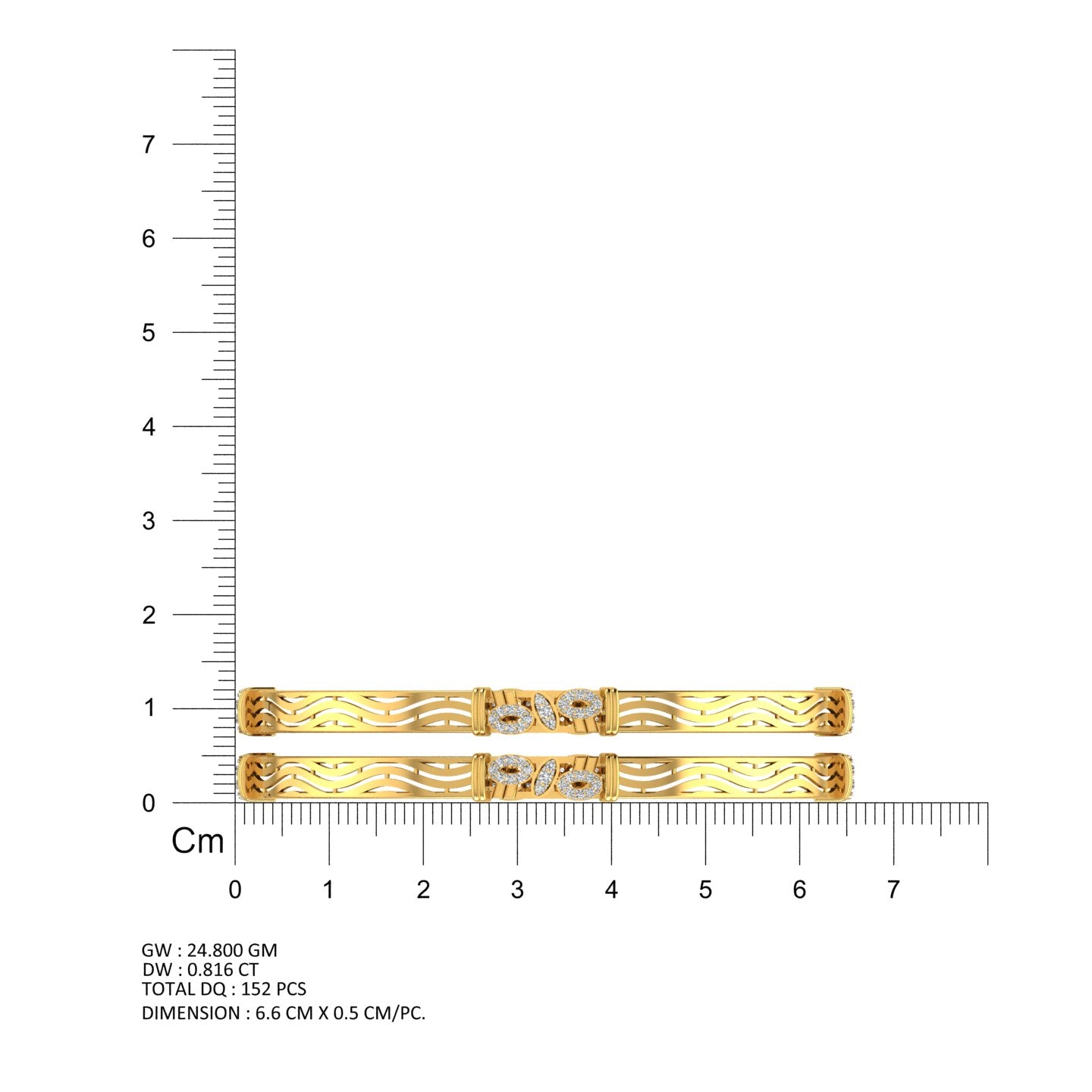 Royal Curve Diamond Bangles