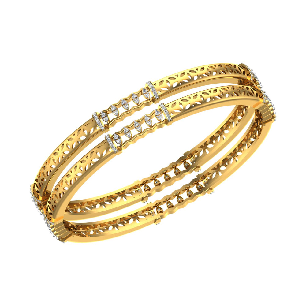 Eterna Floral Spark Bangles