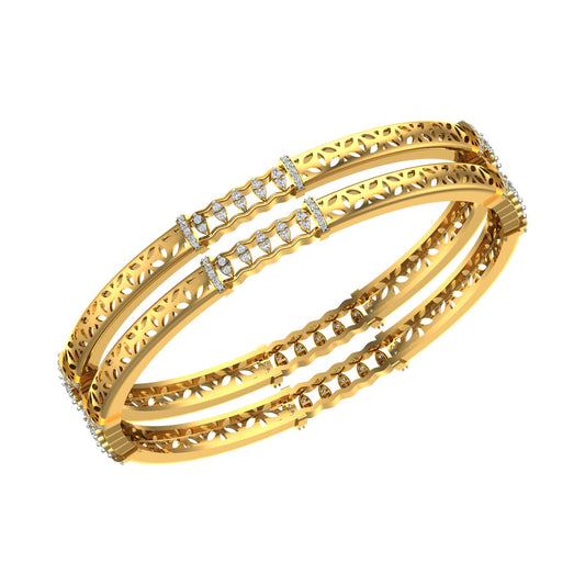 Eterna Floral Spark Bangles