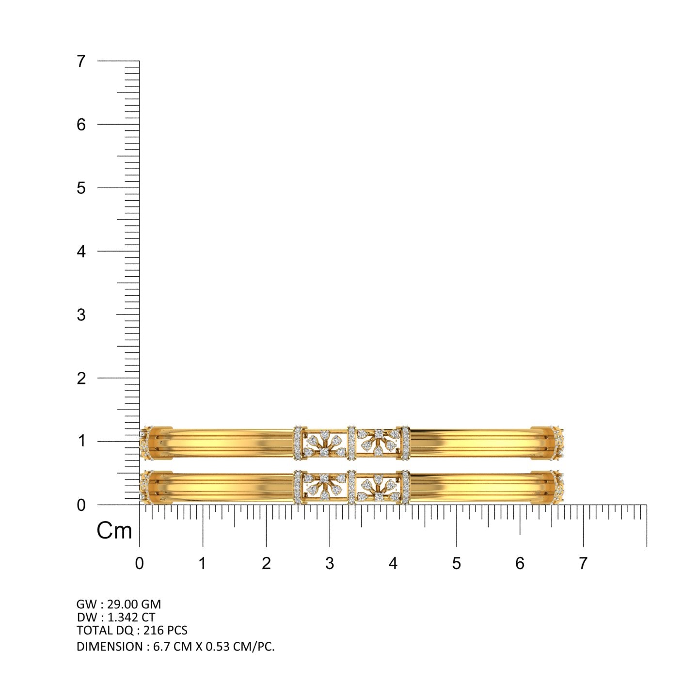 Flora Grace Diamond Bangles