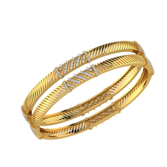 Radiant Linea Diamond Bangles