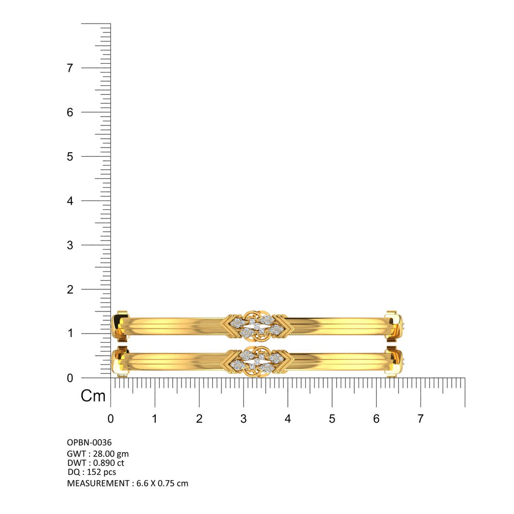 Majestic Bloom Gold Bangles