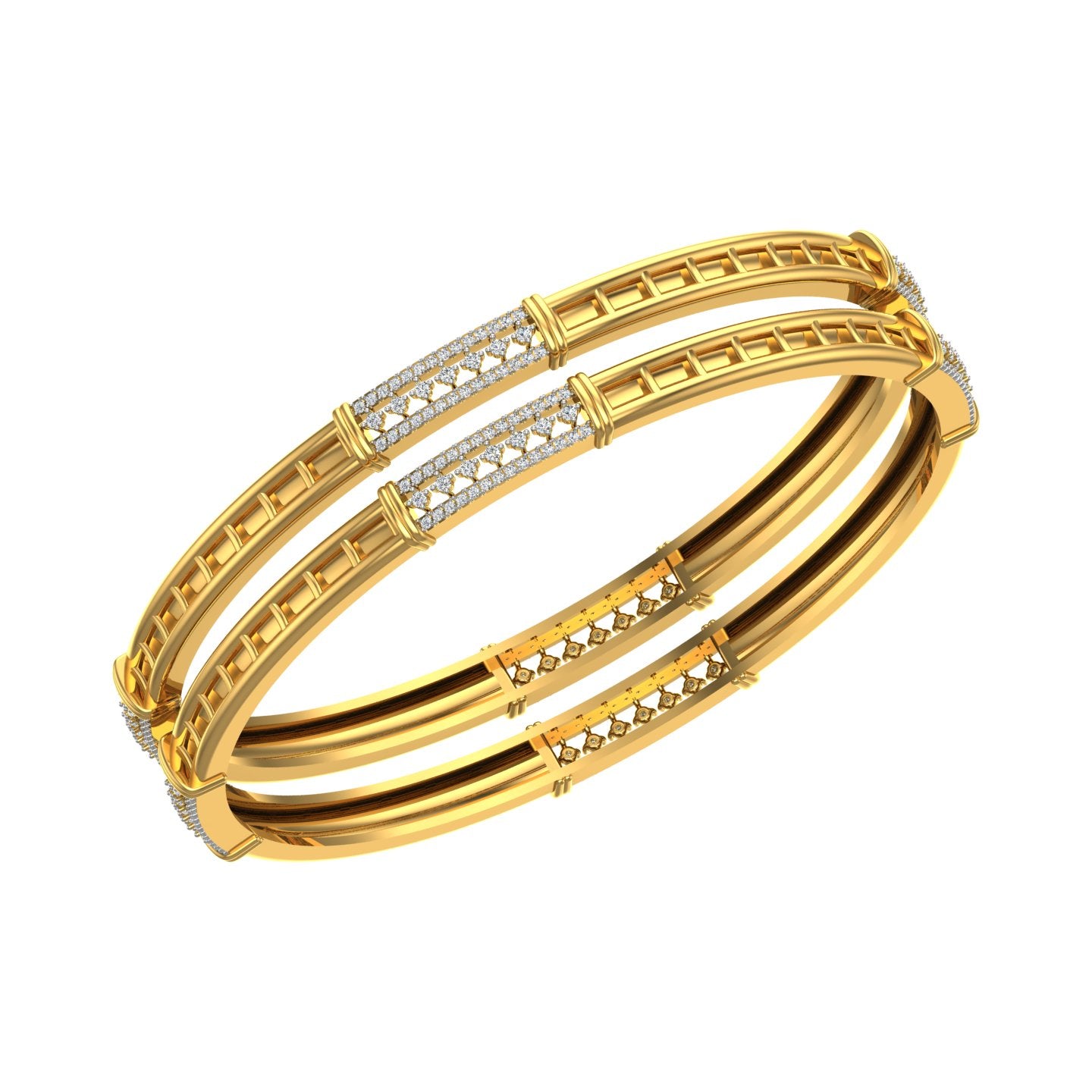 Diamond Ladder Luxe Bangles