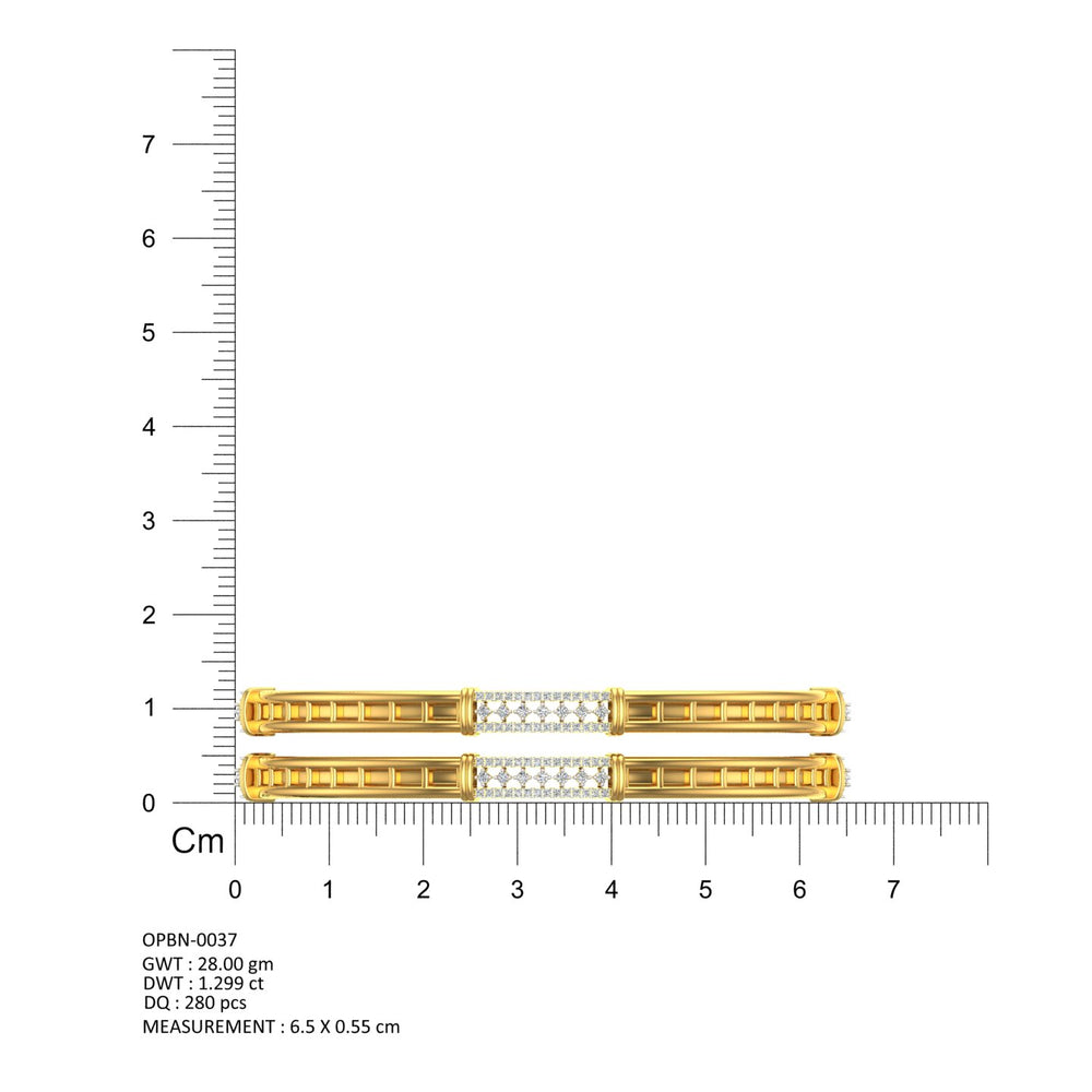 Diamond Ladder Luxe Bangles