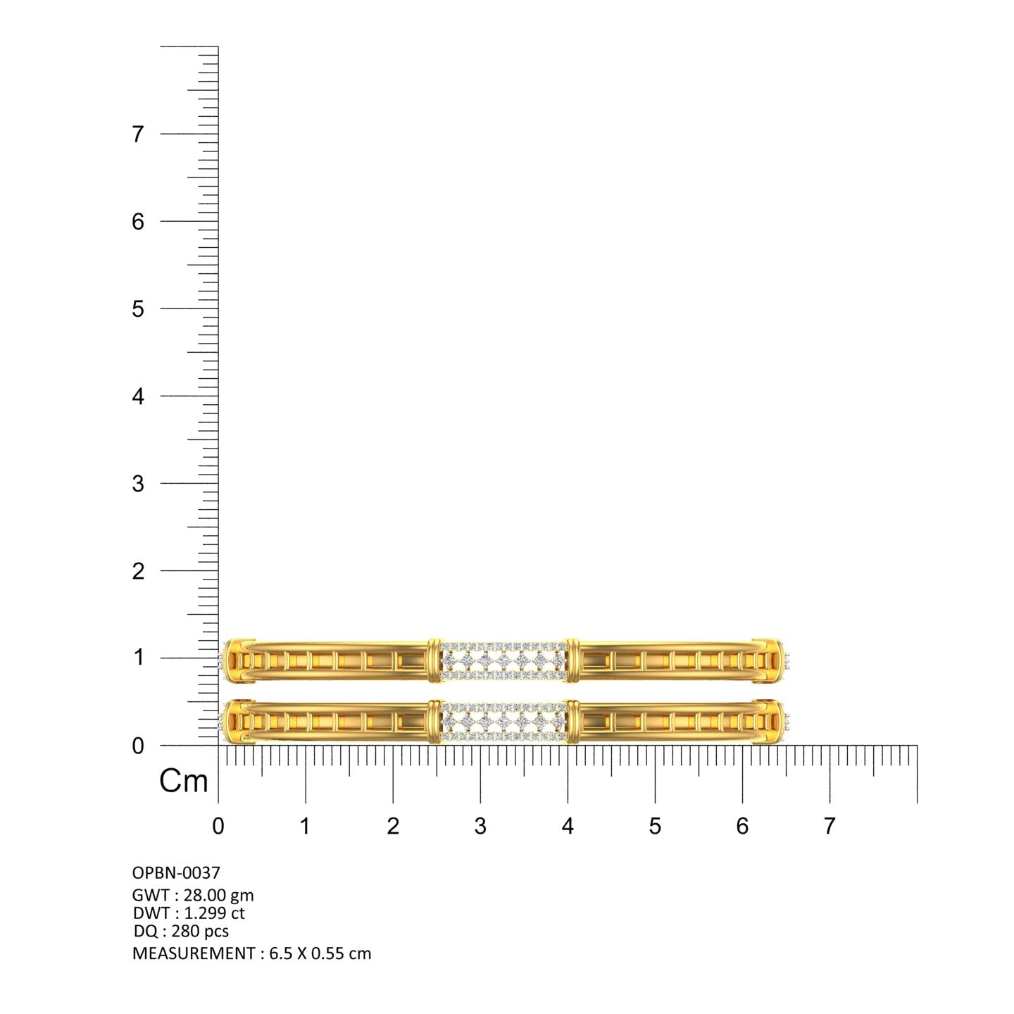 Diamond Ladder Luxe Bangles