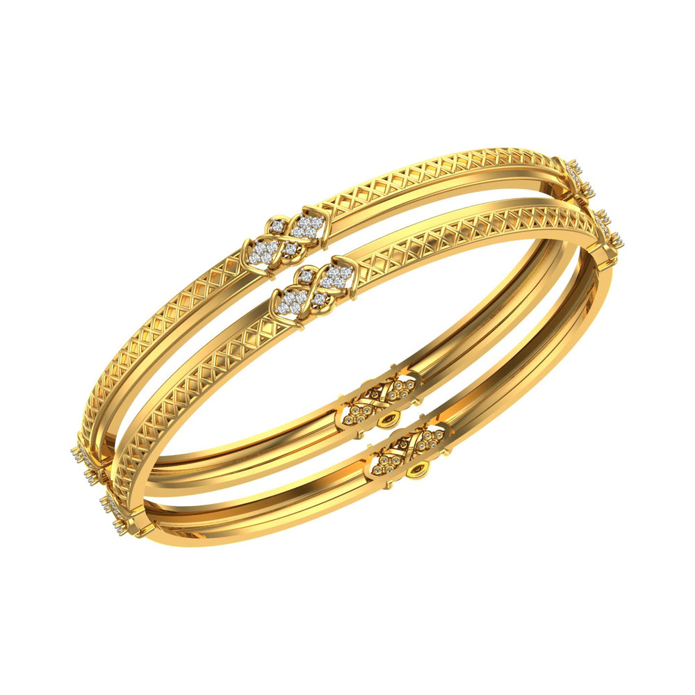 Regal Lattice Diamond Bangle