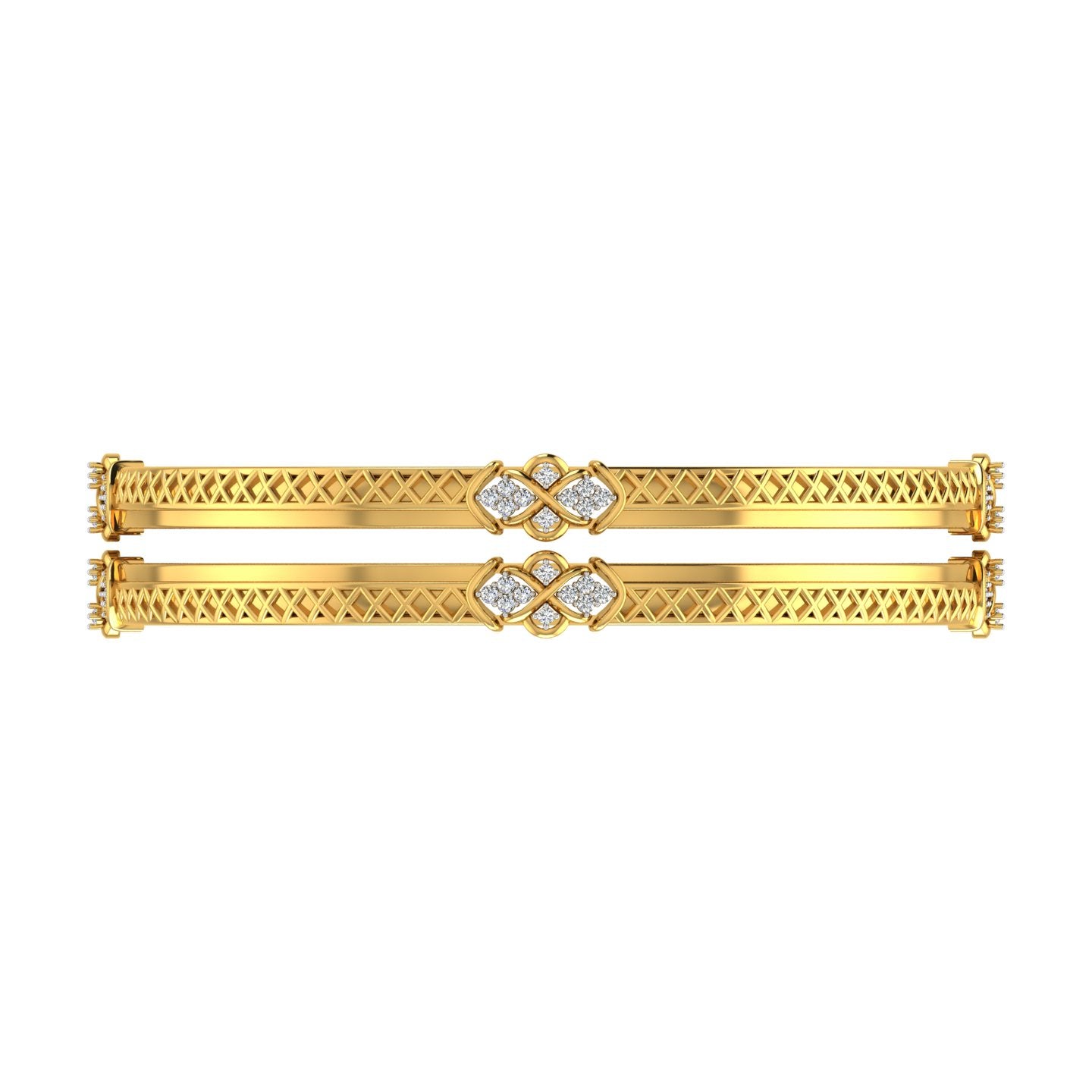 Regal Lattice Diamond Bangle
