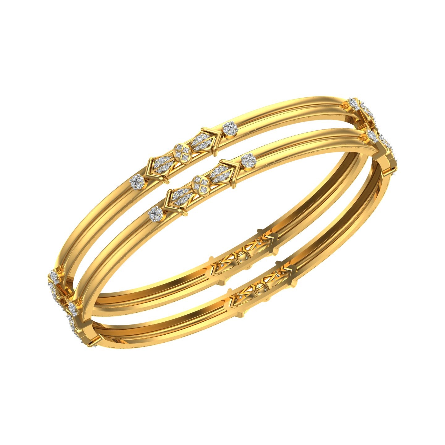 Royal Prism Diamond Bangle