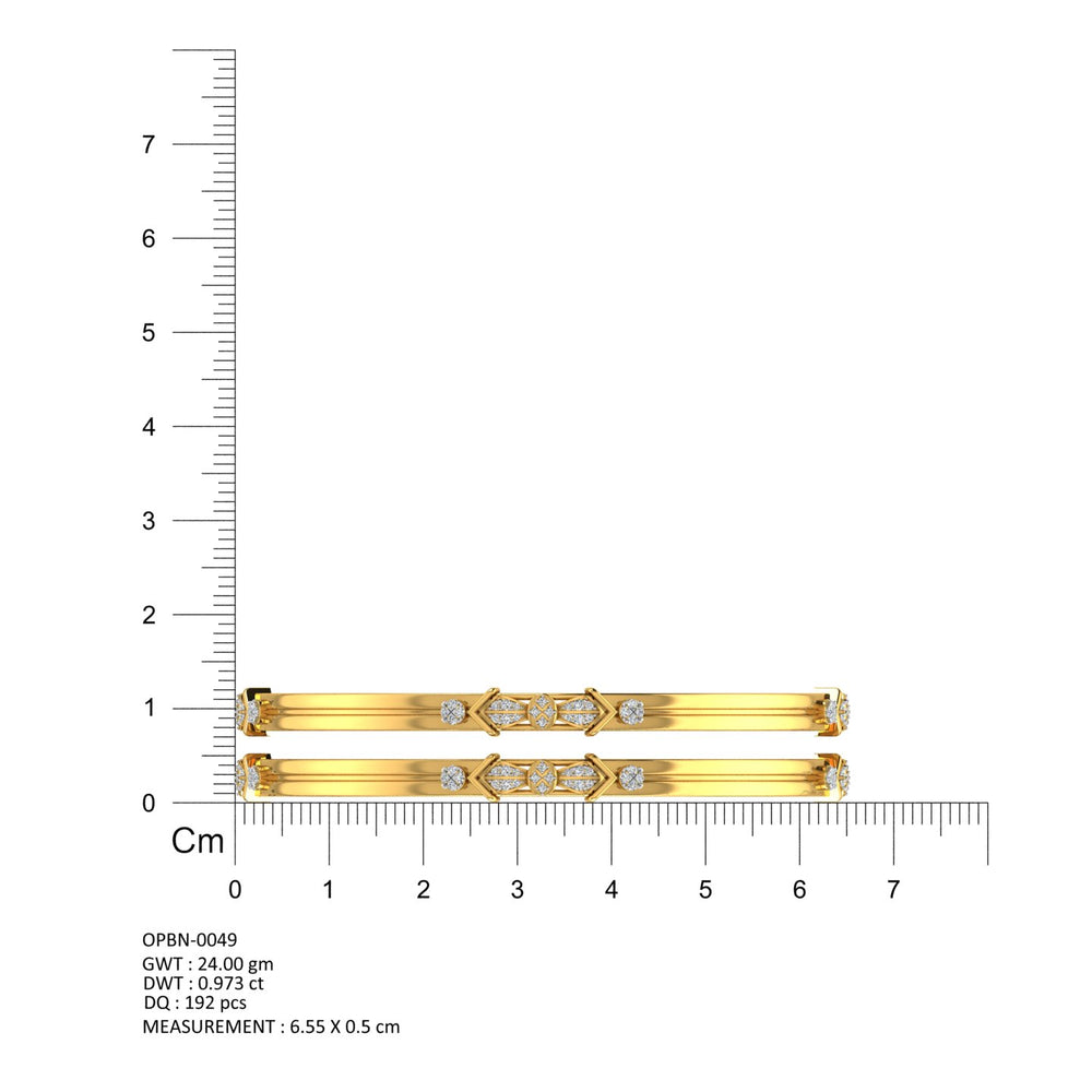 Royal Prism Diamond Bangle