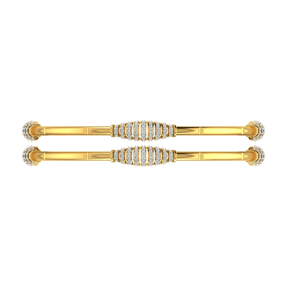 Radiant Helix Diamond Bangle