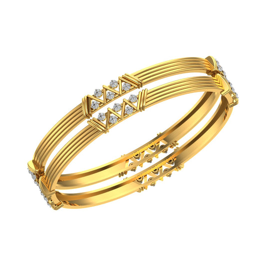 Triumph Crest Diamond Bangle