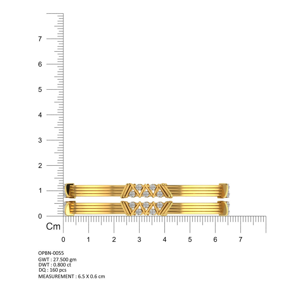 Triumph Crest Diamond Bangle