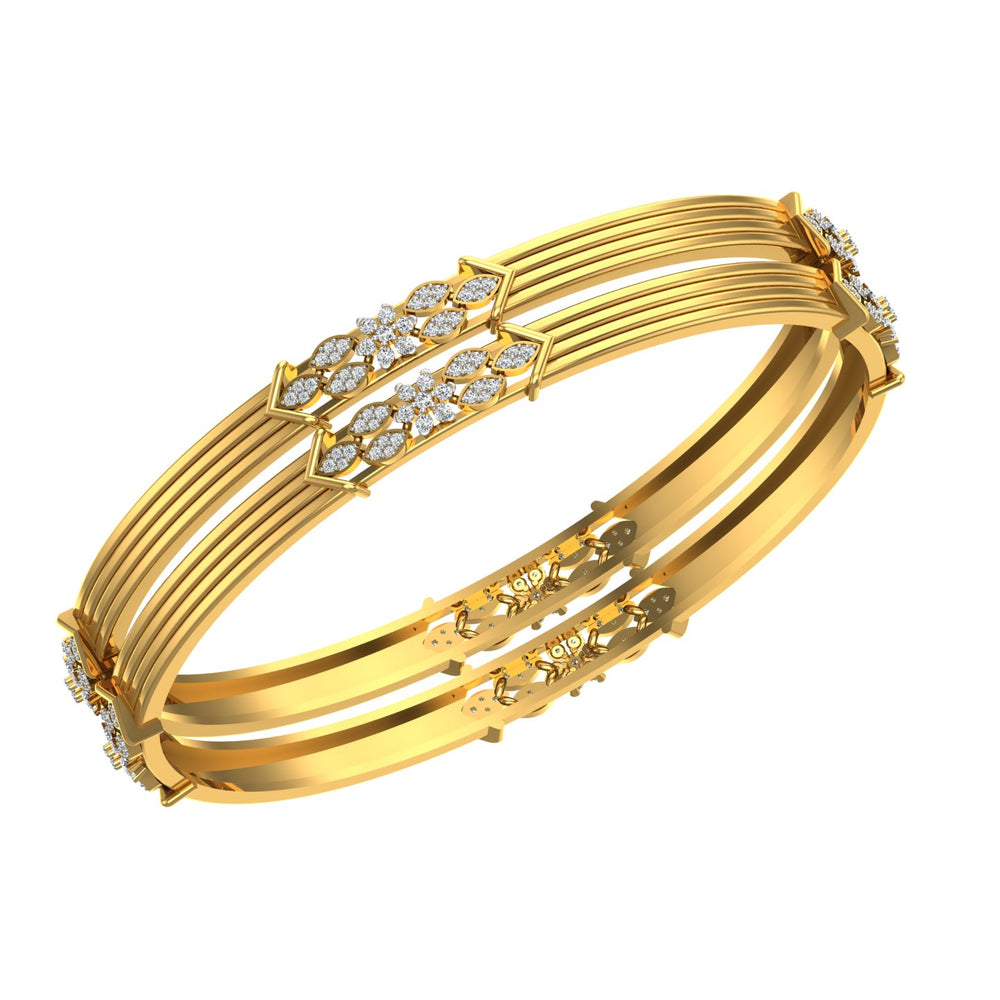 Marquise Blossom Diamond Bangle