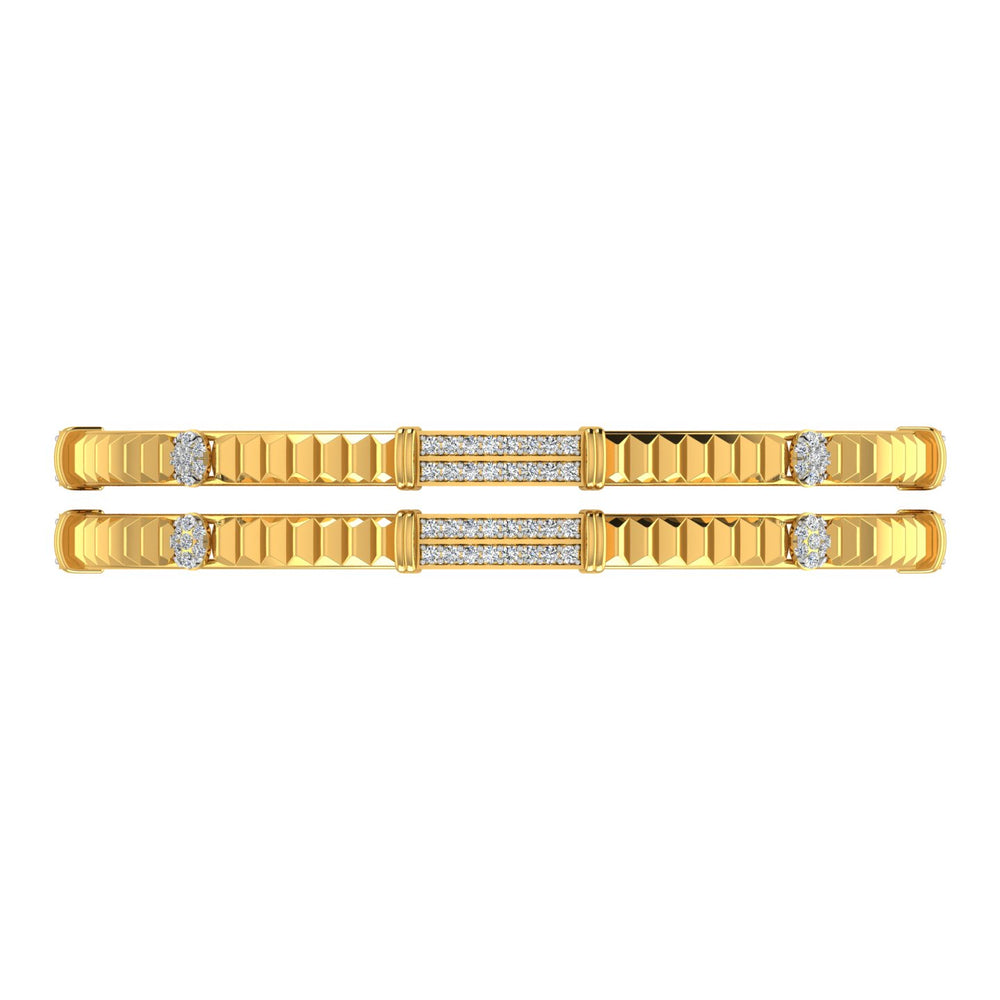 Radiant Orbit Diamond Bangle
