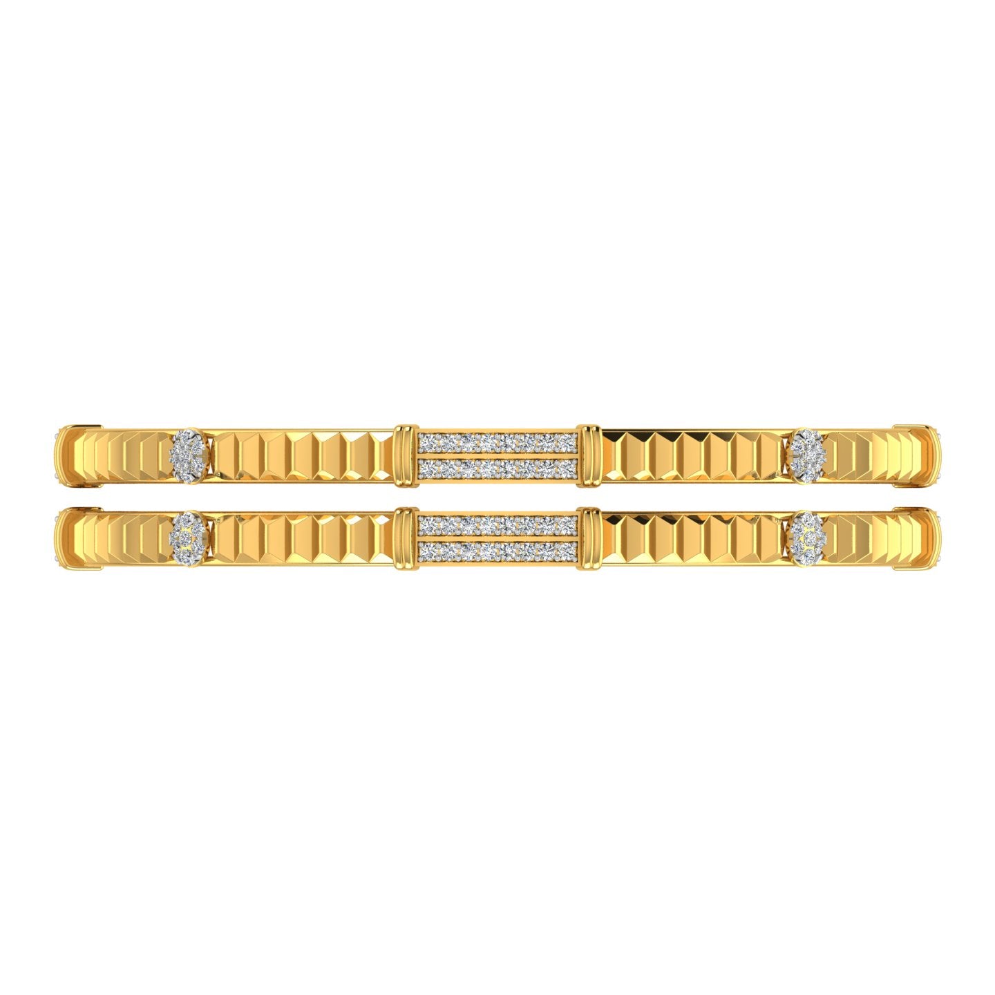 Radiant Orbit Diamond Bangle
