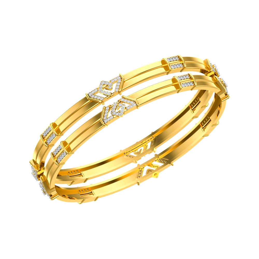 Heartline Royale Diamond Bangle