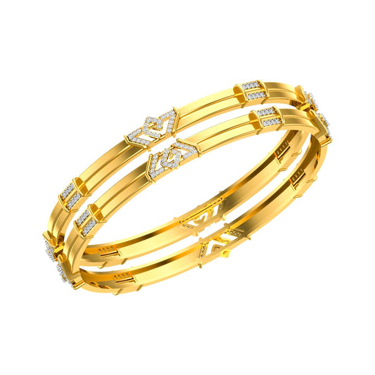 Heartline Royale Diamond Bangle