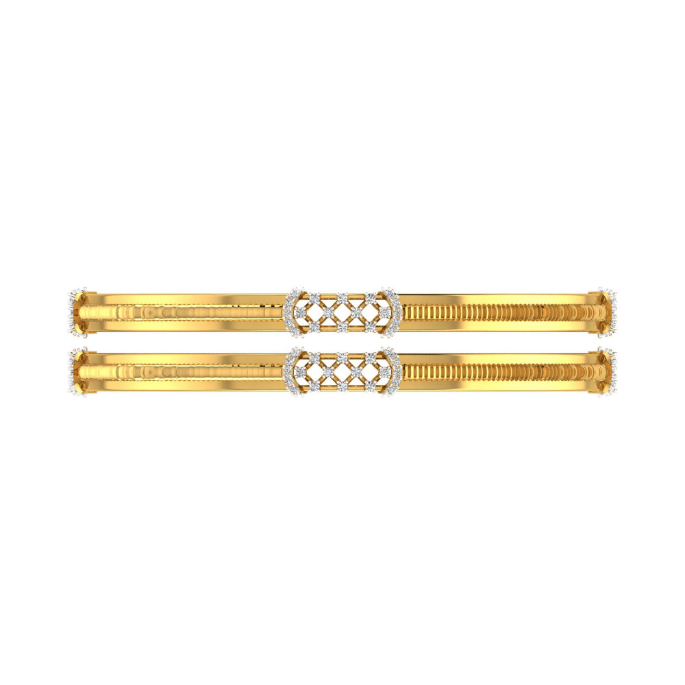 Royal Trellis Diamond Bangle