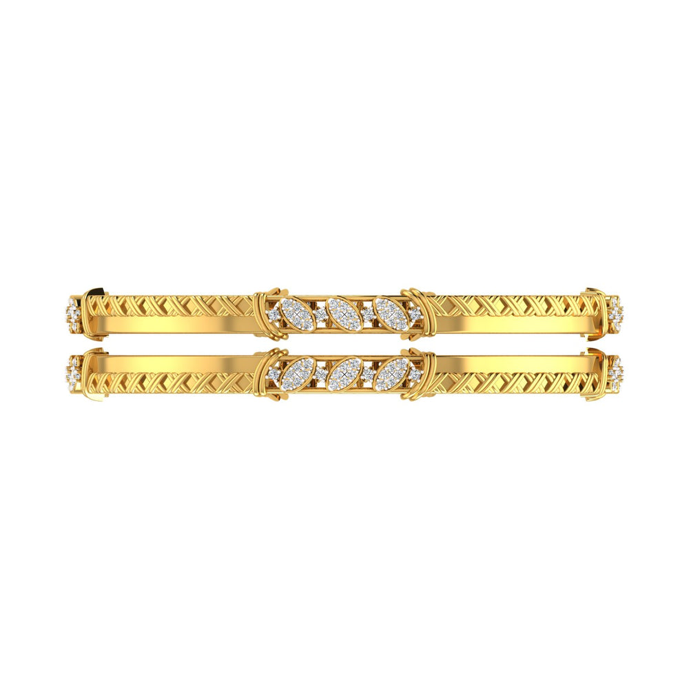 Regal Vine Diamond Bangles