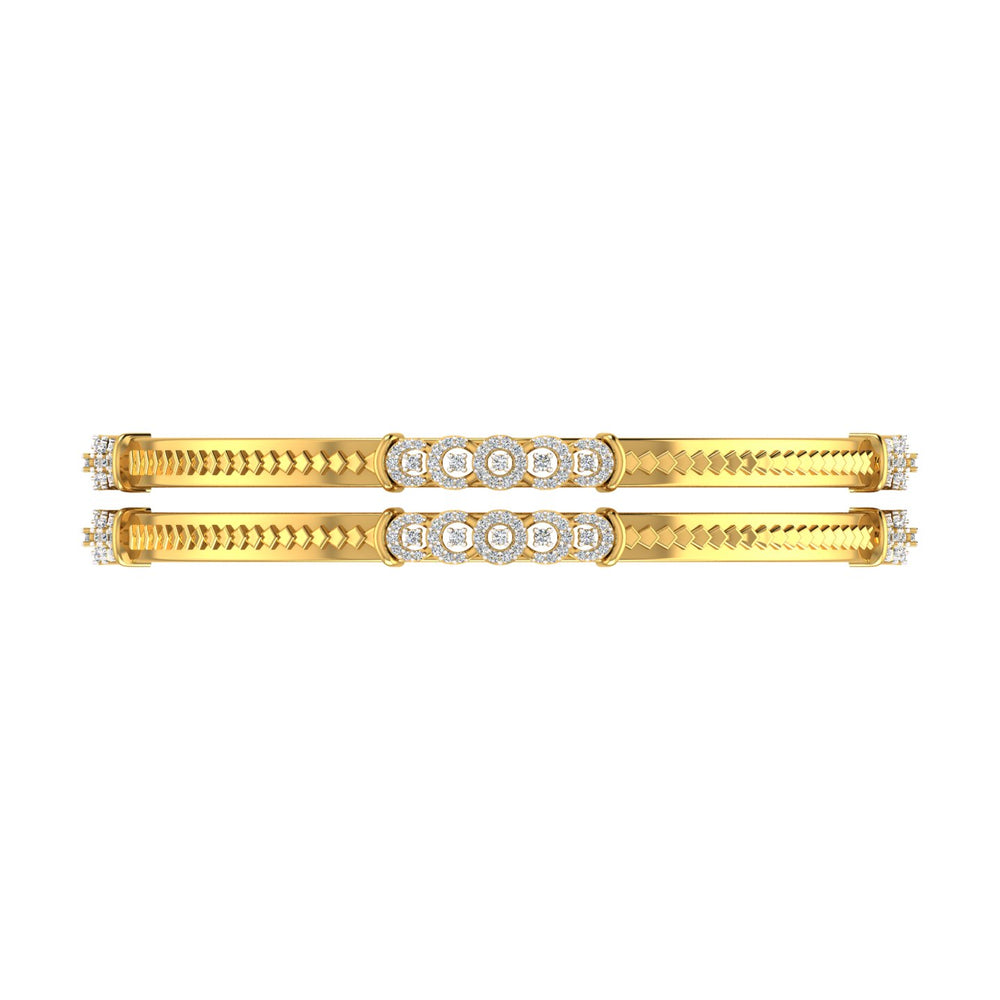 Celestial Halo Diamond Bangles