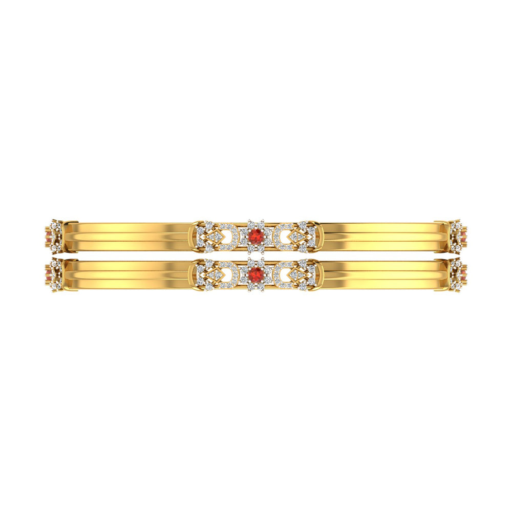 Emerald Royale Diamond Bangles