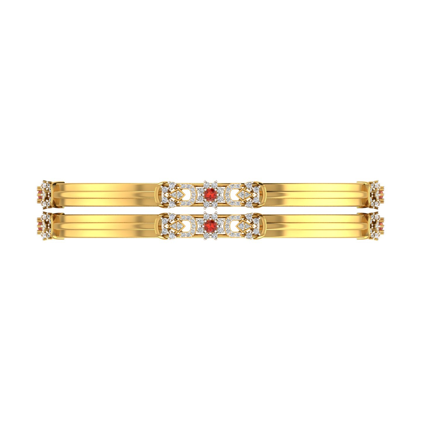 Emerald Royale Diamond Bangles