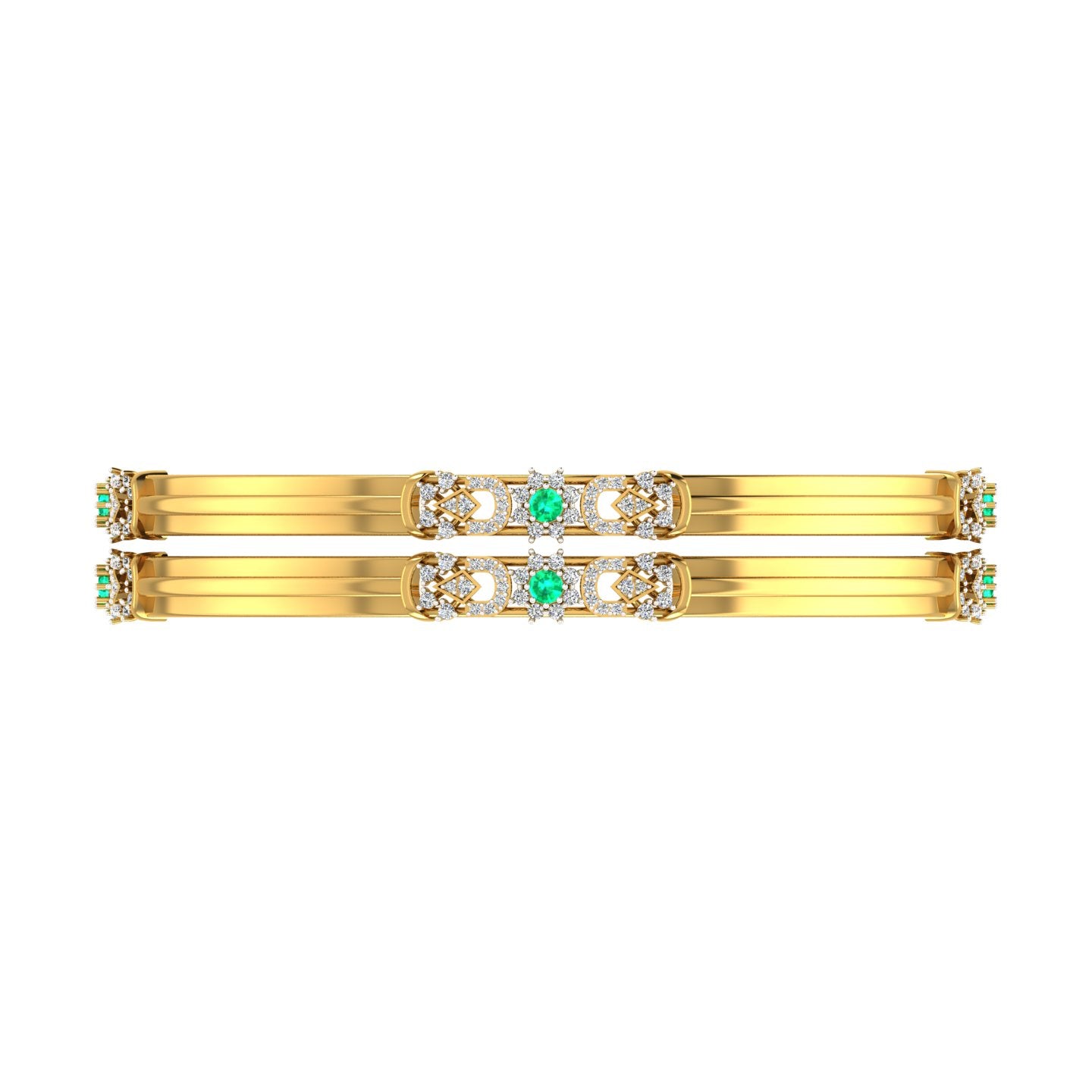 Emerald Royale Diamond Bangles