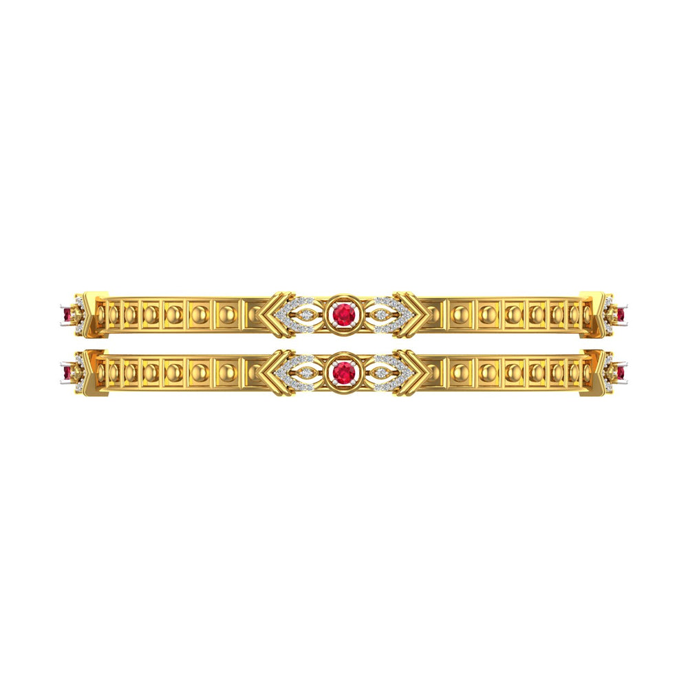 Ruby Heritage Lattice Bangles