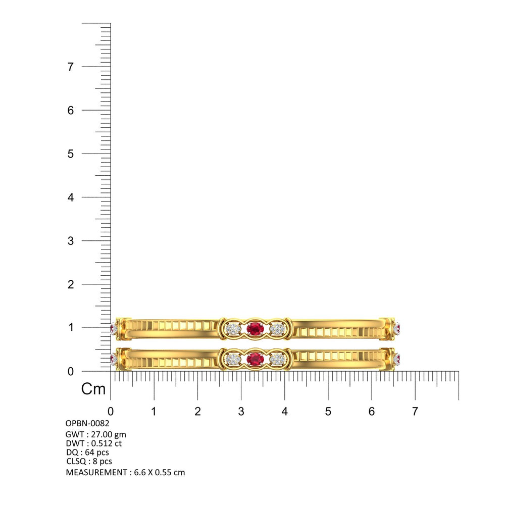 Ruby Marquis Royale Bangles
