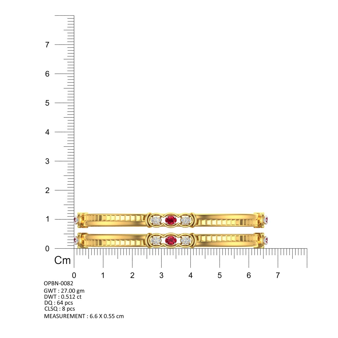 Ruby Marquis Royale Bangles