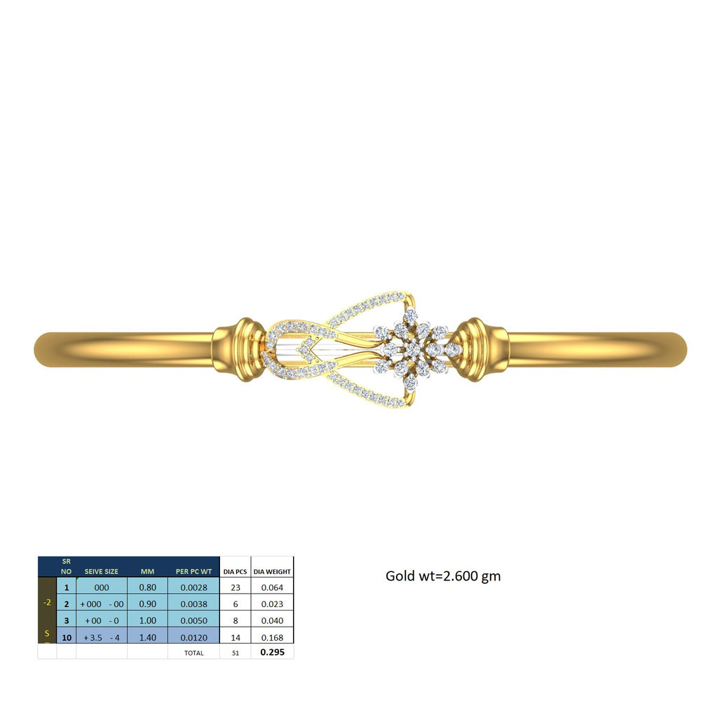 Butterfly Blossom Diamond Kada