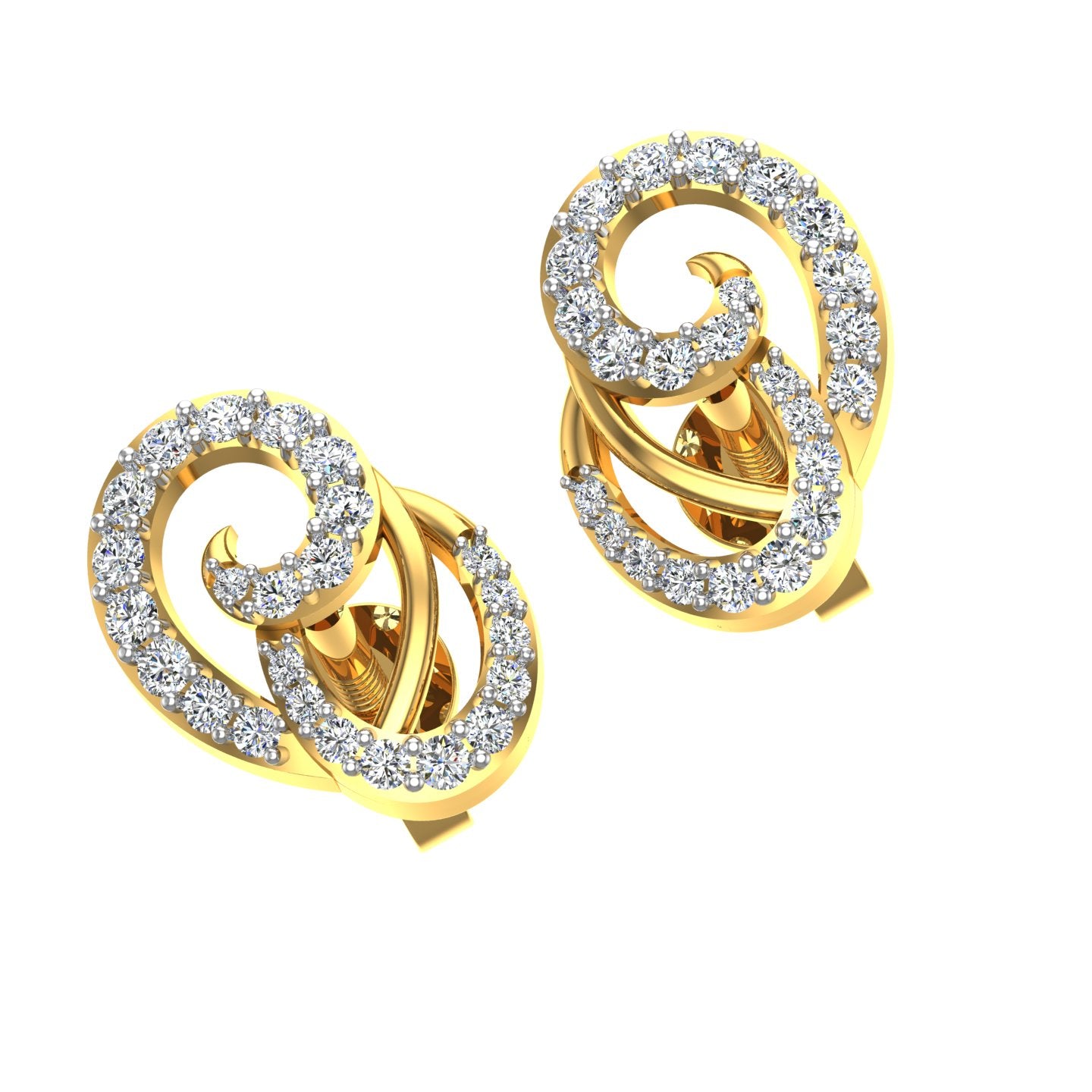 The Nene Diamond Stud Earrings