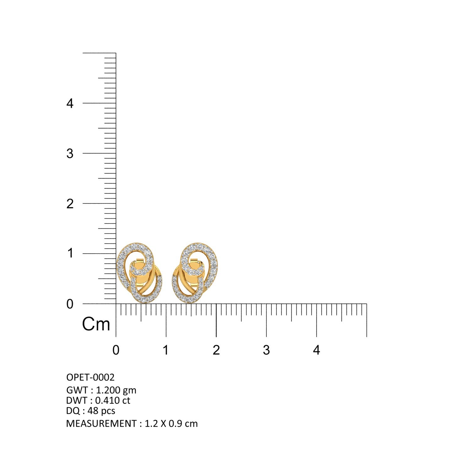 The Nene Diamond Stud Earrings